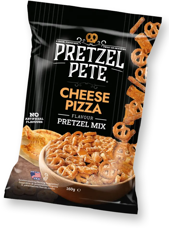 Cheese Pizza Verpackung.